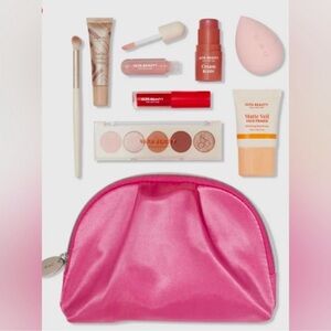 Ulta Beauty Eyeshadow Palette & Pink Makeup Bag Set